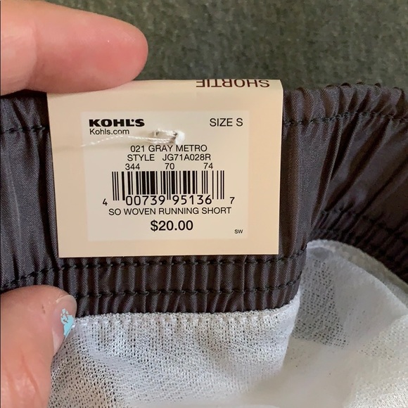 Gray and Purple running shorts - Picture 3 of 3